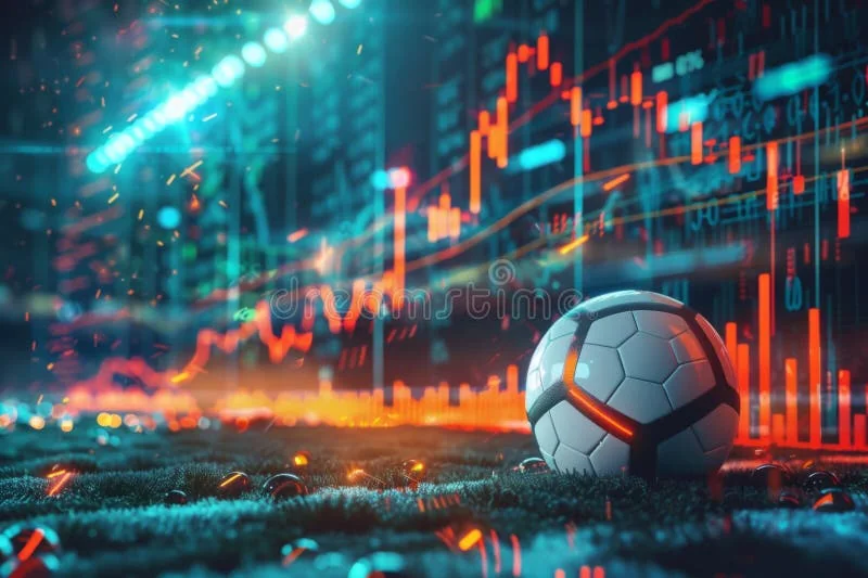 Kartu pertandingan olahraga dengan informasi liga dan jadwal